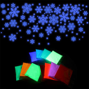 Colorido brillo luminoso en el polvo de pigmento oscuro polvo de fósforo que brilla intensamente en la noche - Product Image 6