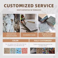 Nouvelle Collection : Carrelage Mural et de Sol en Terrazzo Gris Moderne, Pierre Artificielle pour Hôtels et Salles de Bain