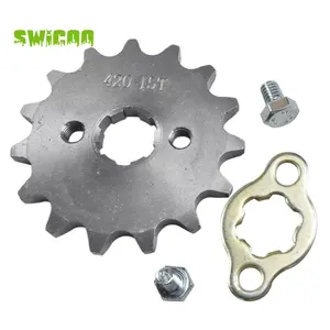 Pignon avant à chaîne 17mm 420 14T pour PIT TRAIL QUAD DIRT BIKE ATV BUGGY