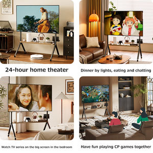 Carrello <span class=keywords><strong>Porta</strong></span> <span class=keywords><strong>TV</strong></span> <span class=keywords><strong>Mobile</strong></span>, Supporto da Pavimento con Ruote, Tavolo Rack Portaoggetti per <span class=keywords><strong>TV</strong></span> da 32-75 Pollici Soggiorno Camera da Letto Home Theater - Product Image 3