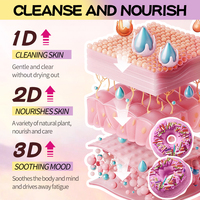 SADOER Bombe de bain Macaron Donut 100g, boule effervescente végane pour spa au parfum doux de lavande, OEM, marque privée, faible MOQ