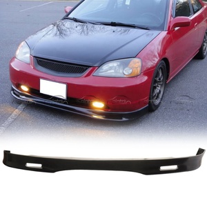 Nuevo Alerón Delantero Estilo S de Fibra de Carbono para Parachoques de Automóvil 1996-1998, Color Negro - Product Image 1