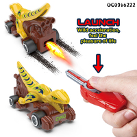 3 Styles Articles pour Enfants Produits Tendance 2026 Nouveautés Jouet Voiture Dinosaures en Plastique Personnalisée avec Catapulte pour Garçons
