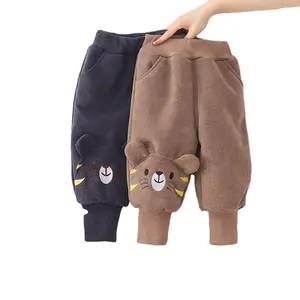Grosir celana bayi imut musim gugur musim dingin tebal celana kartun dapat dibuka Gear celana harga bagus