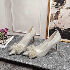 Chaussures de bureau en gros pour le printemps, escarpins élégants à talons fins et fermés, en PU respirant et antidérapant, pour femmes - Product Image 3