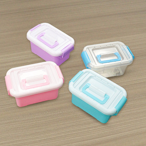 Plastic Storage <b>Bins</b> <b>Rectangle</b> Covered Small Square Box Series For Toys Organizer Desktop Organizers - Product Image 1