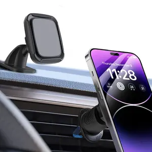 2 in 1 Square Magnetic Car Phone Holder Magnetische Autotelefonhalterung 6PCS Powerful Magnets 3.31KGF Car Phone Holder