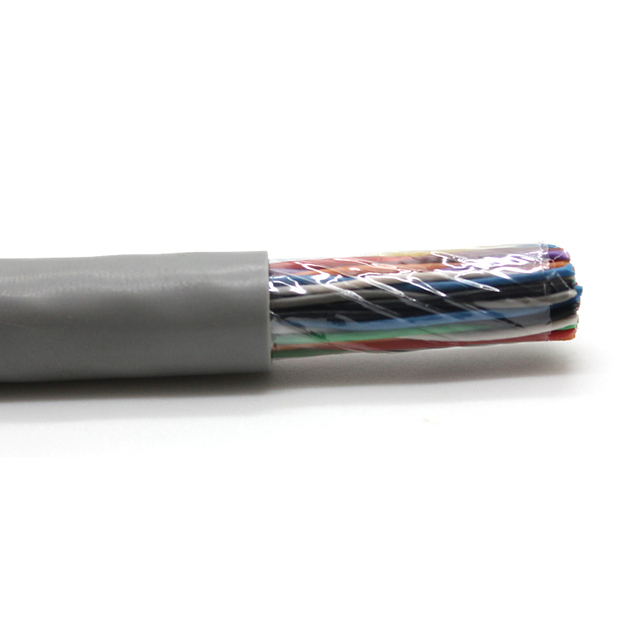 Cat 3 Copper Cable Indoor PVC 20-200 Pair Color Telephone Cable 50 Pairs