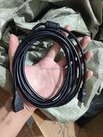Kabel Ekstensi USB 2.0 Tipe A Male ke Female, Kabel Extender Transfer Data Hitam, Kabel Ekstensi USB-A untuk Printer, Keyboard