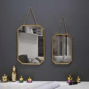 Miroir mural suspendu ou sur pied en aluminium <span class=keywords><strong>pour</strong></span> salle de bain, décoration moderne <span class=keywords><strong>pour</strong></span> la maison, miroir en verre argenté 3 mm 3,5 mm, pleine longueur, 1 FCL - Product Image 3