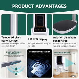 Báscula Electrónica <span class=keywords><strong>de</strong></span> Salud <span class=keywords><strong>de</strong></span> Nuevo Estilo, 200 kg, <span class=keywords><strong>Medidor</strong></span> <span class=keywords><strong>de</strong></span> Altura, IMC, Báscula <span class=keywords><strong>Corporal</strong></span> - Product Image 4