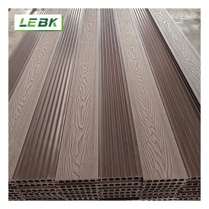 Campione gratuito 3d goffratura acqua ondulazione venatura di legno Texture Wpc piattaforma pavimento esterno composito piano di calpestio per cortile - Product Image 1