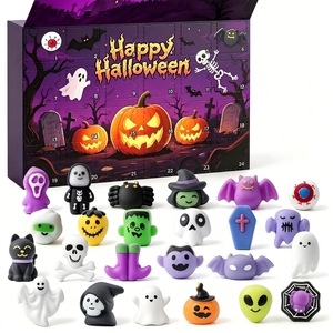 Calendrier de l'Avent Halloween 2026 – Nouvelle Boîte Mystère Transfrontalière en Tissu Velours au Design Effrayant – Cadeau - Product Image 5