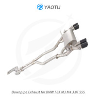 YT longueur égale mi tuyaux 304 acier inoxydable Valvetronic Catback échappement pour BMW F8X M3/M4 3.0T S55