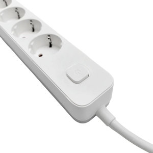 Schuko Power Strip <b>With</b> 4 Way Switch And <b>Usb</b> Type C <b>Socket</b> - Product Image 3
