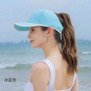 Sombrero de Sol para Mujer, Protección UV, Gorra de Béisbol con Visera para Cola de Caballo, Gorra Deportiva - Product Image 6