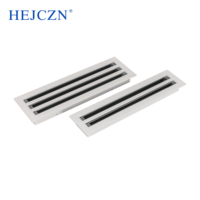Ventilation et évacuation d'air en aluminium Climatiseur de plafond Grille d'évacuation murale Grille d'aération linéaire amovible