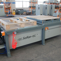 Machine à palettes en bois Saifan, longueur 750-1300 mm, machine manuelle de fabrication de palettes avec certification CE ISO