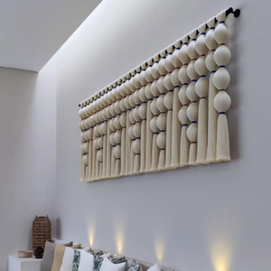 <span class=keywords><strong>Tapiz</strong></span> Extra <span class=keywords><strong>Grande</strong></span> de Macramé Mexicano Diseño Esférico Boho para Cabecera, Decoración del Hogar, Arte y Adornos para Colgar en la Pared - Product Image 5