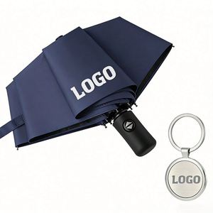 Parapluie pliant 8K à 3 sections, personnalisable avec logo, idéal pour cadeaux promotionnels d'entreprise – Vente en gros à prix réduit - Product Image 1