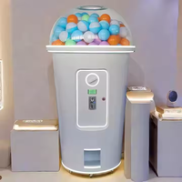 Distributeur automatique de capsules multicolores et durables pour centre commercial, avec jeux d'œufs surprise, gachapons et capsules de thé aux perles