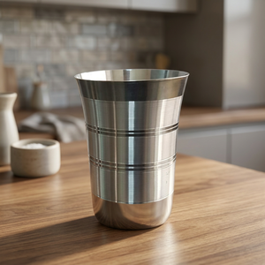 แก้วสแตนเลสสองชั้นลายเส้นดีไซน์มินิมอลสำหรับผู้ใหญ่ใช้เดินทาง - Product Image 4