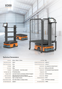 Camión de Plataforma Plana Eléctrico Híbrido sin Rieles Jumeirah de 50-300 kg, de Acero al Carbono, AGV, Nuevo, con Control Remoto Inalámbrico para Construcción - Product Image 2