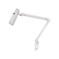 Lampe LED de beauté à tête large dimmable OEM ODM avec pince et bras long, lumière de travail pour soins oculaires, idéale pour spa facial, salon de manucure, établi - Vente en gros