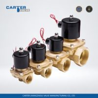 Vanne solénoïde électrique Carter SV/EMV en acier au carbone, laiton, bronze, NC/NO, à bride RF, filetage FF NPT/BSP, antidéflagrante IP65-IP68, OEM