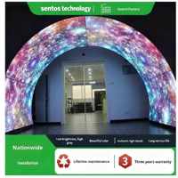 Écran LED flexible intérieur P2.0 Module souple Affichage mural Garantie 3 ans Densité de pixels 256000 points/m 0-800cd/m