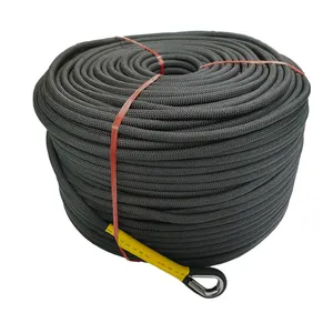 12mm Uhmwpe Rope High Strength Black Marine Cable Marine Double Dynamic Rope