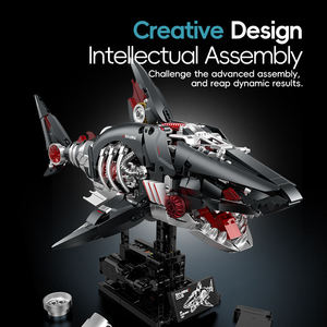 Lámpara Mecánica Cyber Shark, Juguete Educativo de Bloques de Construcción de Plástico para Niños, Regalo de Cumpleaños Compatible con - Product Image 4