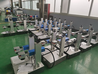 RTS CE portabel dalam satu 20W 30W 50W Raycus Laser logam kartu kredit pengukir Eartag Printer Laser mesin penanda Mini