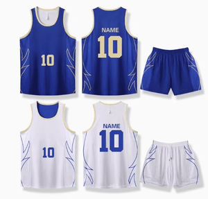 Vente en gros 2025-26 Maillot de basket-ball en maille réversible personnalisé pour hommes, enfants et jeunes, respirant avec maillot imprimé, maillot de sport, basket-ball - Product Image 2