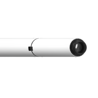 Moteur tubulaire intelligent à courant continu 25dB super silencieux pour fenêtre et porte 24mm avec interrupteur de fin de course électronique