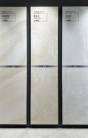 Carrelage en porcelaine marbrée jaune clair 600x1200mm, poli, émaillé, résistant aux acides, antibactérien, pour intérieur de luxe, villa, centre commercial, école