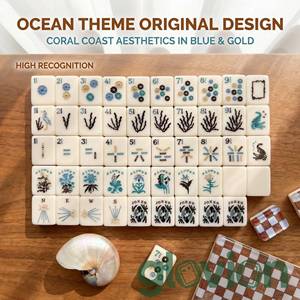 2026 The Water's Edge Line: „Beth“ Bundle 160 Mahjong-Steine Amerikanisches Set 2-lagig auf Lager - Product Image 5