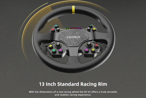 Joystick Moza Racing Rs V2 Compatible con PC, Sensor de Movimiento Estándar, Borde de 13 Pulgadas para Todas las Distancias entre Ejes, Compatible con Rs V2 - Product Image 3