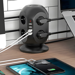 12 AC EU ổ cắm 4 cổng <span class=keywords><strong>USB</strong></span> THÁP mở rộng chì tăng bảo vệ đa cắm cửa hàng Power Strip <span class=keywords><strong>Charger</strong></span> Adapter Loại sản phẩm - Product Image 3