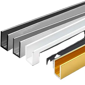 1m 2m 3m铝型材用于发光二极管照明条户外型材超薄7毫米嵌入式铝