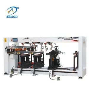 Horizontal Four Rows Lines Multi Spindle Wood Drilling Machine Manual Wood Boring Machine