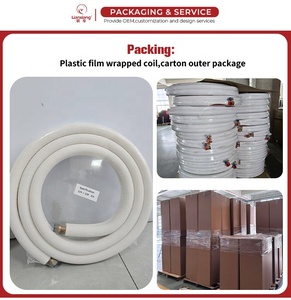 Factory Direct Refrigeration Copper Pipe Coil With <strong>Pre</strong> <strong>Insulated</strong> Design for Split AC HVAC Cooling System Installation - Product Image 5
