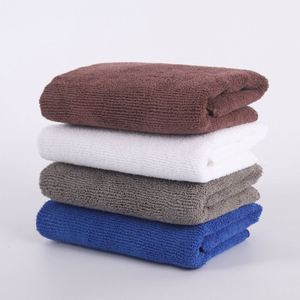 Ensembles de serviettes en microfibre jetables à séchage rapide, tricotées, écologiques, à carreaux, couleur personnalisée, pour la maison - Product Image 1
