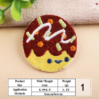 Leuke fruit snoep geborduurde patches kleding decoratieve patch voor jassen jeans tassen hoeden DIY
