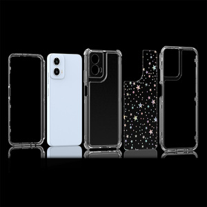 Tùy Chỉnh 360 Đầy Đủ Cơ Thể Bảo Vệ Laser Khắc Mô Hình Giấy Bling Long Lanh Cover Quay Lại Trường Hợp Điện Thoại Cho Motorola Moto G34 5G - Product Image 4