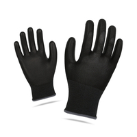 Gants enduits de PU pour la construction, l'électronique et l'entreposage, 13 jauges, multicolores (blanc, noir, gris), en polyester enduit de PU