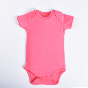Pelele <span class=keywords><strong>de</strong></span> algodón orgánico liso para bebé, Pelele <span class=keywords><strong>de</strong></span> manga corta suave <span class=keywords><strong>de</strong></span> Color sólido, Unisex - Product Image 3