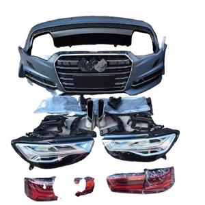 Mise à niveau de nouveaux kits de carrosserie pour 2012-2018 <span class=keywords><strong>Audi</strong></span> A6L C7 Mise à niveau vers 2018 C7PA Sports Phares à LED Kits de carrosserie de pare-chocs avant - Product Image 1