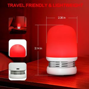 ไฟกลางคืน LED แบบพกพาขนาดเล็ก รุ่นโมเดิร์น สปริงไลท์ 1.5W ชาร์จผ่าน USB สีแดง ปรับความสว่างได้ 3 ระดับ ควบคุมการกดเพื่อปรับความสว่าง สำหรับเด็ก - Product Image 5