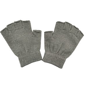 2026 Customized Warm Stretch Knitted Blank Style Fingerless <strong>Gloves</strong> Without Logo - Product Image 2